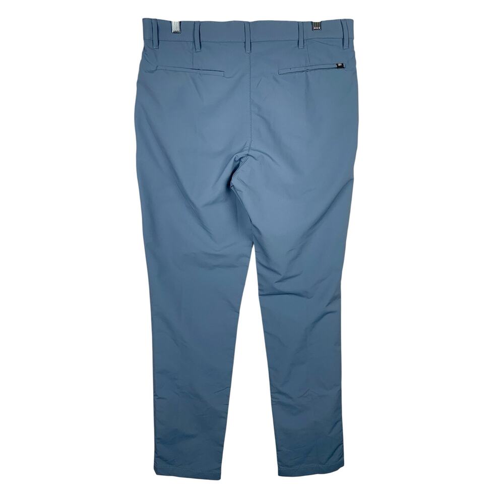 Banana Republic Slim Core Pants Ski Slate Blue Pockets Tech Fabric Men's 34 x 34 - Picture 4 of 8
